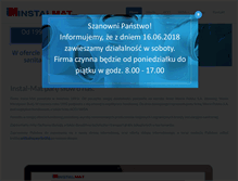 Tablet Screenshot of instalmat.pl